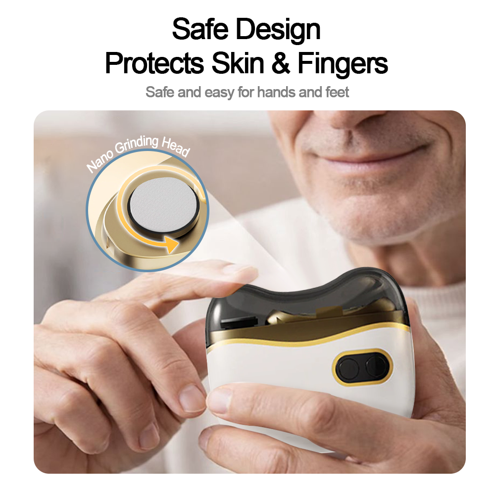 💥LAST DAY SALE 50% OFF💥 2-in-1 Electric Nail Clipper & Polisher 🏆 Universal automatic nail file for adults and children👶-Remifa®