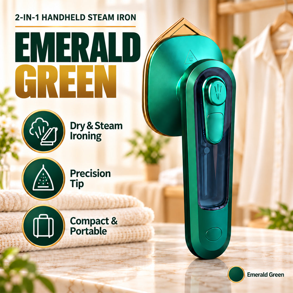 Micro Steam Iron – Fast, Portable Wrinkle Remover, No Overheat