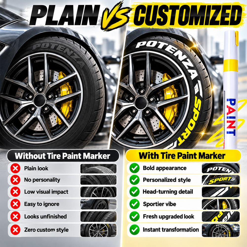 🌈Tyre Letter Paint Marker | Give Your Wheels a Custom Look✨