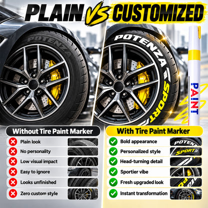 🌈Tyre Letter Paint Marker | Give Your Wheels a Custom Look✨