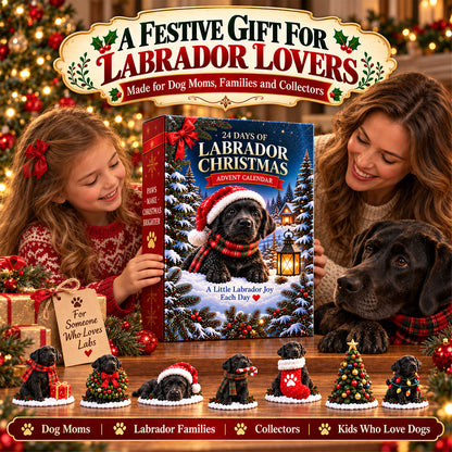 ⏳ Last day to save 50% 🎄 24 Days of Labrador Christmas – Black Lab Advent Calendar 🐾