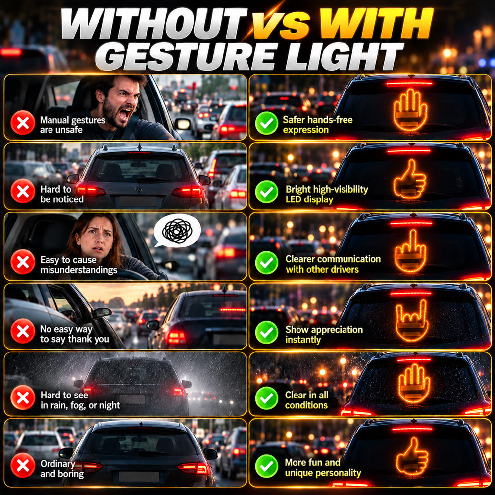 💥Special Treat Price| GestureGlow LED Car Hand Light