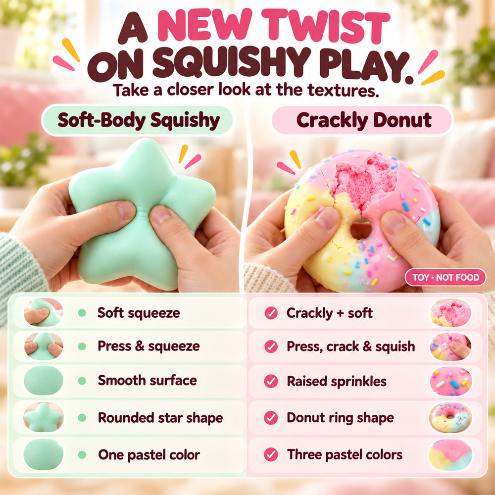 🍩 Crack & Squish Doughnut – Satisfying Sensory Toy & Fun Little Gift 🎁