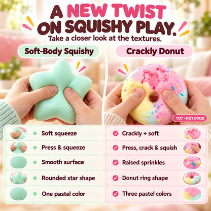 🍩 Crack & Squish Doughnut – Satisfying Sensory Toy & Fun Little Gift 🎁