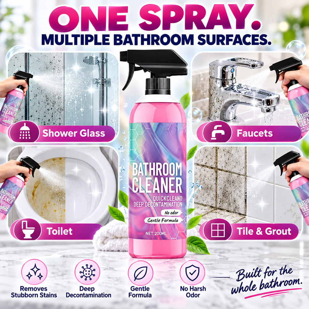 🧼Mould Remover Spray – Mould-Free Bathroom in 15 Minutes, Chlorine Free Black Mould Remover for Silicone Sealant, Grout, Tiles & Shower | Active Oxygen Formula, No Scrubbing, Odour Neutral, Safe for Kids & Pets