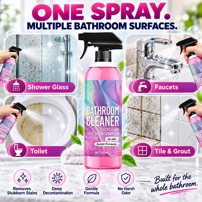 🧼Mould Remover Spray – Mould-Free Bathroom in 15 Minutes, Chlorine Free Black Mould Remover for Silicone Sealant, Grout, Tiles & Shower | Active Oxygen Formula, No Scrubbing, Odour Neutral, Safe for Kids & Pets