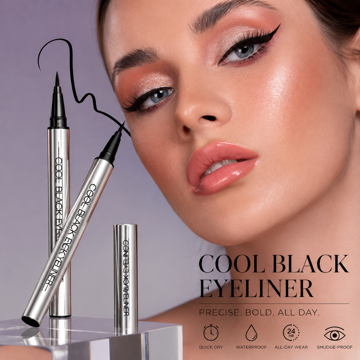 ⏰✨BUY 1 GET 1 FREE 🔥Waterproof & Smudge-Proof Eyeliner