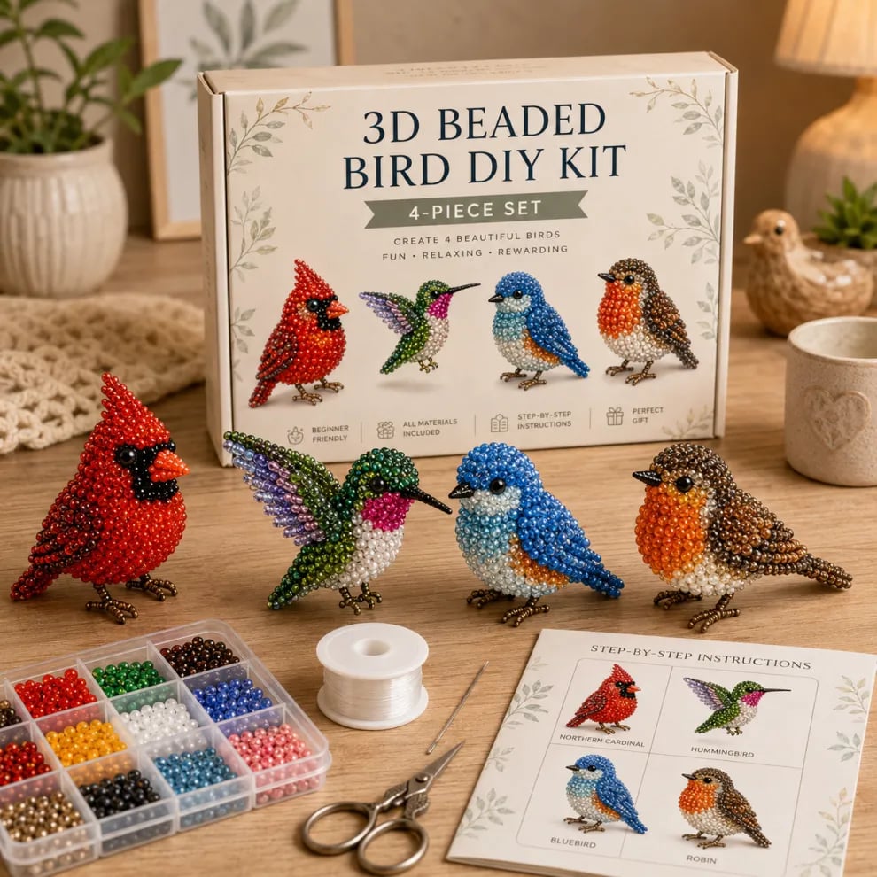 Celsiora®🔥Hot Sale - 50% OFF🔥🏆Limited Time Sale 49% OFF🧵✨Petite 3D Beaded Animal Craft Kit