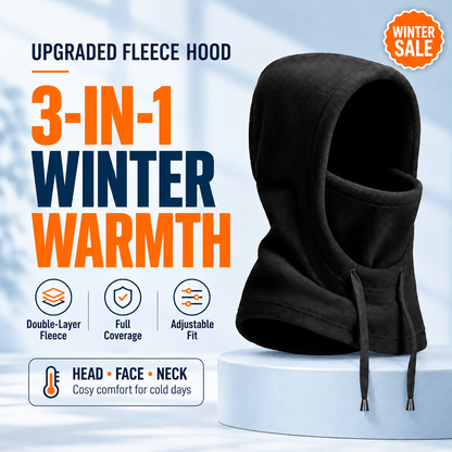 🥳2026 HOT SALE🥳💞50K+ SOLD! 🧣❄️ 50% OFF! 3-in-1 Winter Balaclava – windproof fleece covers head, neck, face & ears. Adjustable fit for skiing, cycling & cold weather!
