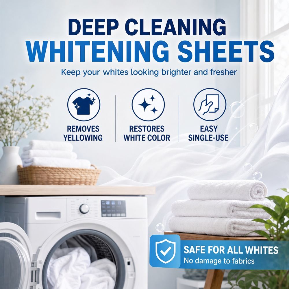 🤍 50% OFF Today Only – Restore Yellowed Whites Fast