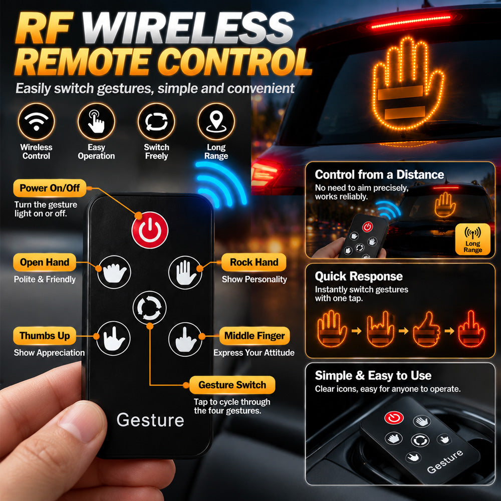 💥Special Treat Price| GestureGlow LED Car Hand Light