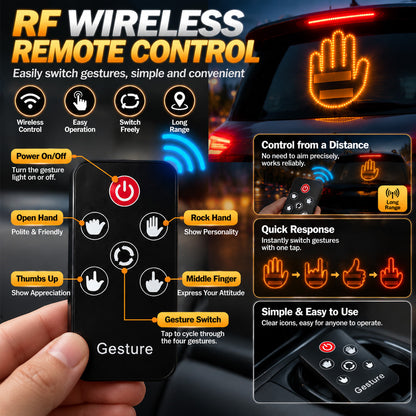 💥Special Treat Price| GestureGlow LED Car Hand Light