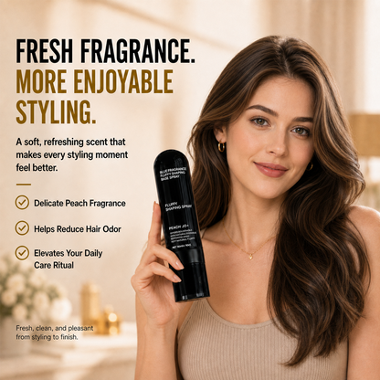 ☀️ Summer Hair Rescue 💇🏻‍♀️ 3-Second Volume Boost! Instantly Create Fluffy & Elegant Hairstyles! 👩 Peach-Scented Volumizing & Setting Spray