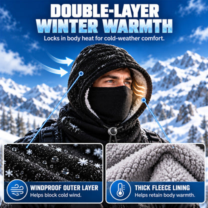 50% OFF | ❄️🔥Winter Essential Balaclava Hood 🧣– 3-in-1 Warm Face & Neck Coverage for Everyday Outings | Affordable Cold-Weather Must-Have