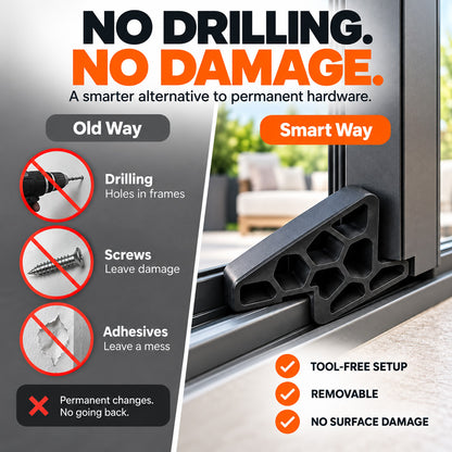 Cegliva®🎉🥳Secure Track Sliding Door & Window Stop – Shock-Absorbing Anti-Slam Rail Protector (🔥Buy 1 Get 1 Free)