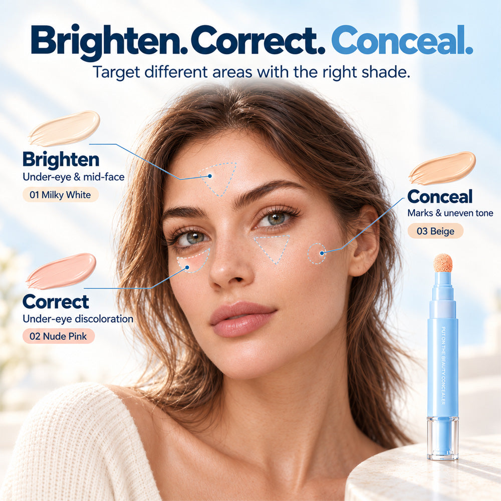 UPSELL🔥Buy 1 Get 1 Free NOW!💄Multipurpose Hydrating Liquid Concealer Pen  ✨