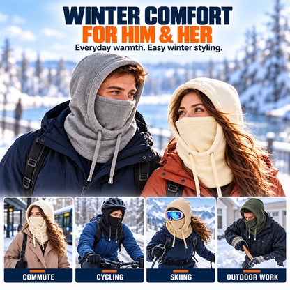 🥳2026 HOT SALE🥳💞50K+ SOLD! 🧣❄️ 50% OFF! 3-in-1 Winter Balaclava – windproof fleece covers head, neck, face & ears. Adjustable fit for skiing, cycling & cold weather!
