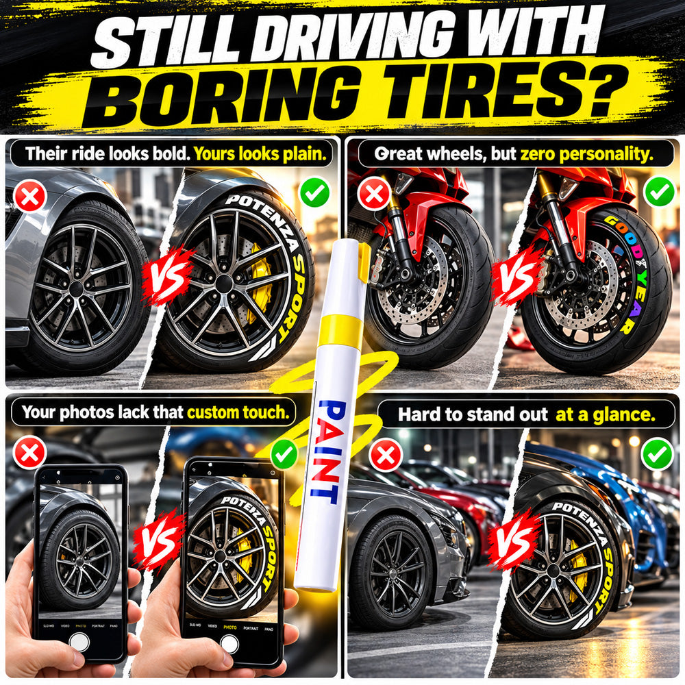 🌈Tyre Letter Paint Marker | Give Your Wheels a Custom Look✨
