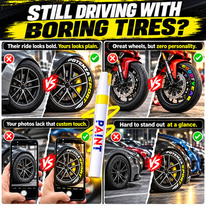 🌈Tyre Letter Paint Marker | Give Your Wheels a Custom Look✨