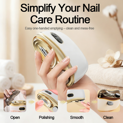 💥LAST DAY SALE 50% OFF💥 2-in-1 Electric Nail Clipper & Polisher 🏆 Universal automatic nail file for adults and children👶-Remifa®