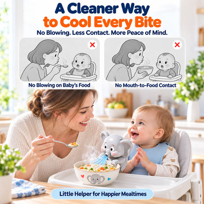🐘 Hands-Free Food Cooling Fan – Cool Hot Meals Faster Without Blowing