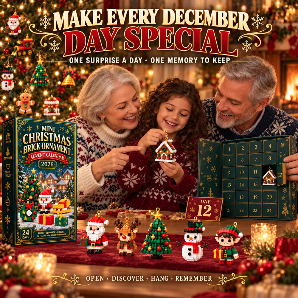 ⏳ Last day to save 49% – 🎄 24-Day Mini Christmas Ornament Advent Calendar | 24 unique festive buildable designs with hanging loops—perfect for decorating Christmas trees, wreaths, and holiday displays
