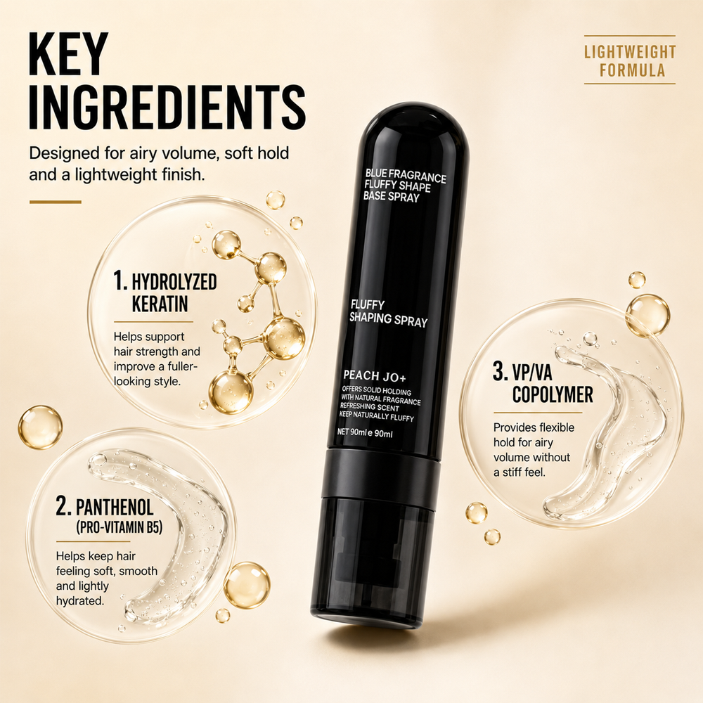 ☀️ Summer Hair Rescue 💇🏻‍♀️ 3-Second Volume Boost! Instantly Create Fluffy & Elegant Hairstyles! 👩 Peach-Scented Volumizing & Setting Spray