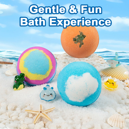 upsell🧸 12-Piece Bath Bomb Gift Set for Kids ✨🛀