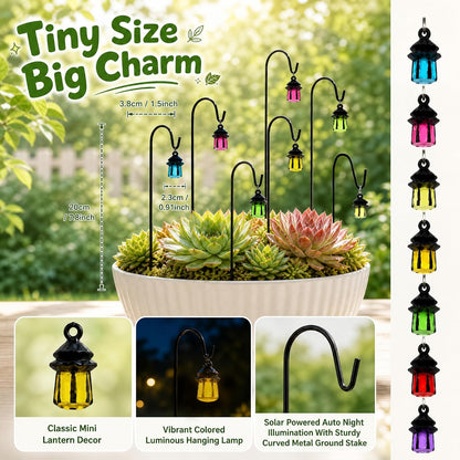 🌿 Glow-in-the-Dark Plant Stakes – 7 colors, premium resin, sturdy iron hooks – magical garden decor. 🌙