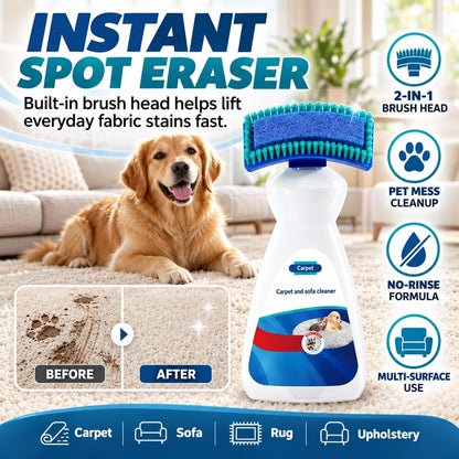 ✨  BUY 2 GET 1 FREE 🏆 Waterless Carpet & Upholstery Foam Cleaner – Fast Stain Removal for Rugs, Sofas, Car Seats & Everyday Spills
