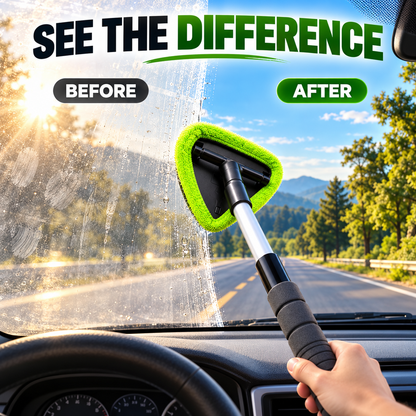 🚗 50% OFF🧼 9PCS Car Window Cleaner Kit✨ Extendable Handle & Windshield Cleaning Tool
