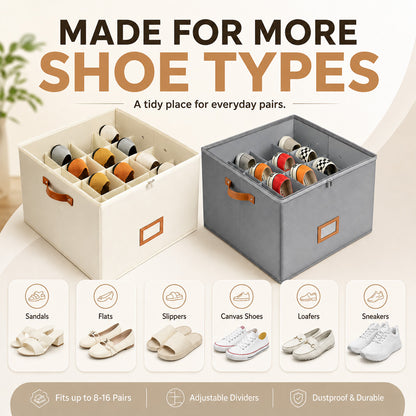 🔥 49% OFF | Shoe Chaos? Fixed! 👟 Smart Shoe Organizer