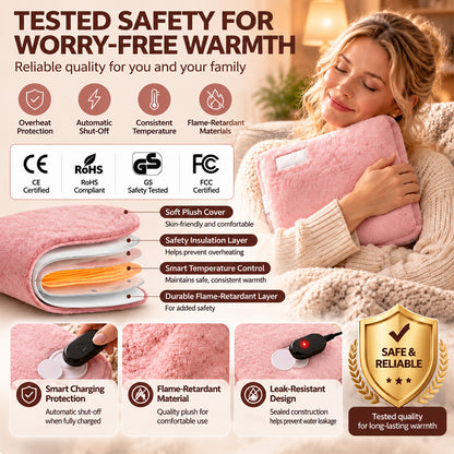 🔥Winter Warmth Special – Lowest Prices of the Season!|🏆Winter Warmth Deal Rechargeable Hot Water Bottle – No Boiling Needed, Portable Heat Pack for Cold Hands, Feet & Cosy Nights at Home or Work