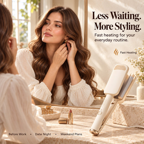 🎁2026 New Arrivals 50% OFF💥Wavy Curling Iron – Salon shine & heat protection