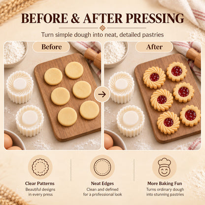 🥮🥮Creative Double-Ended Pastry Mold – 2-in-1 Design for Easy & Beautiful Baking