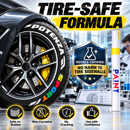 🌈Tyre Letter Paint Marker | Give Your Wheels a Custom Look✨