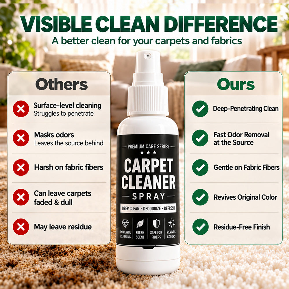 🏆 🏆 Buy 1 Get 1 Free🎁 Deep Clean Carpet Spray – Industrial-Strength Formula | Perfect for Auto Interiors, Sofas & Rugs, Effortless Stain Removal ✨