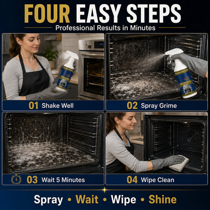 💥 LAST DAY SALE｜50% OFF 🌻Heavy Duty Oven & Cooktop Cleaner Spray 🔥