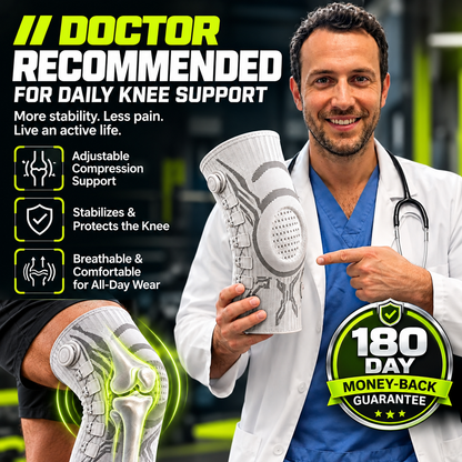 🏃Professional Adjustable Sports Knee Support Brace – Compression, Stability & Secure Fit for Active Movement