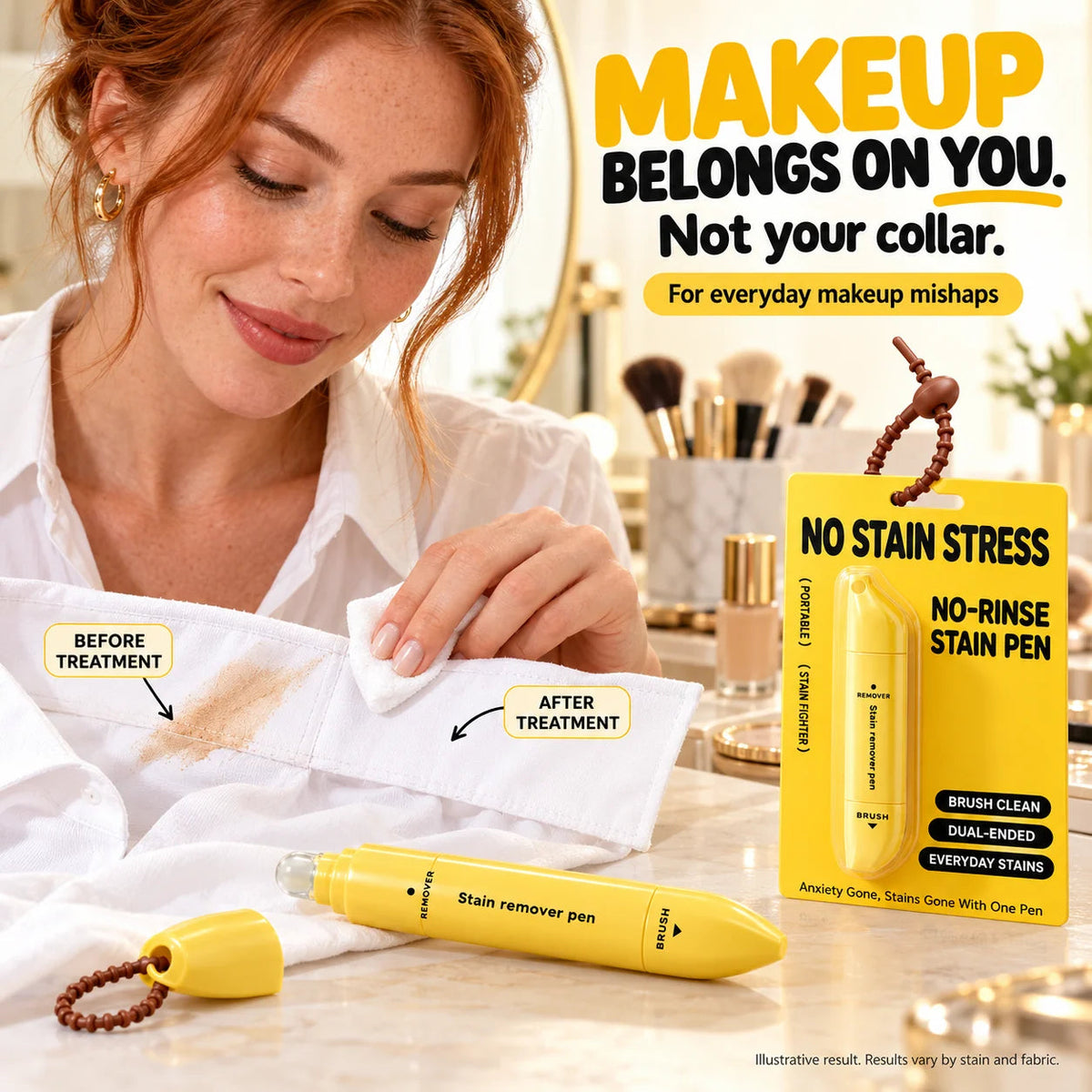 💕Buy 1 Get 1 Free🎁🖊️ Portable Dual-Head Stain Remover Pen