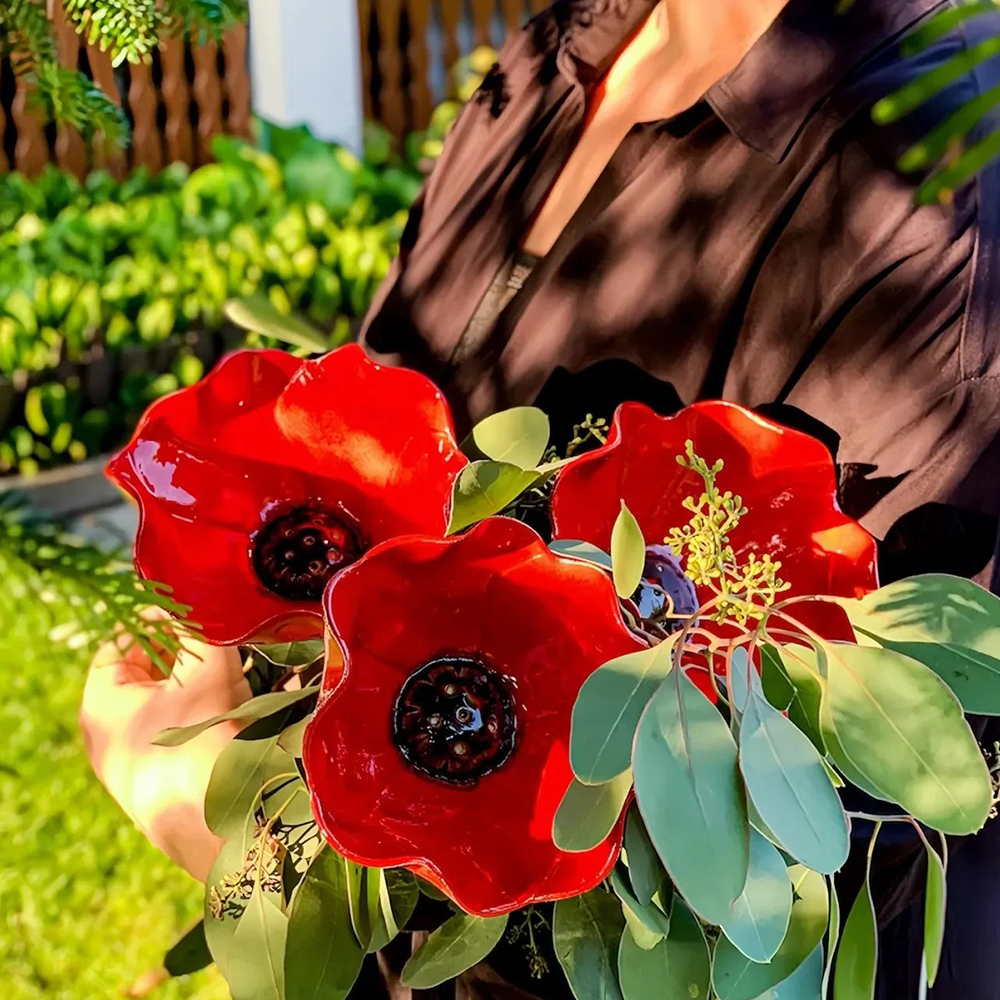 💖🎁 Mother's Day gifts for 2026 with 49% off 🎁Handcrafted metal garden stake featuring a flower and a bird 🐦