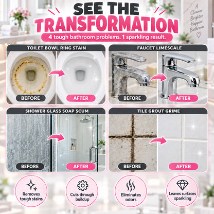 🚿🧽Multi‑Purpose Bathroom Cleaner – Limescale Remover, Mild Formula, Fresh Scent💦