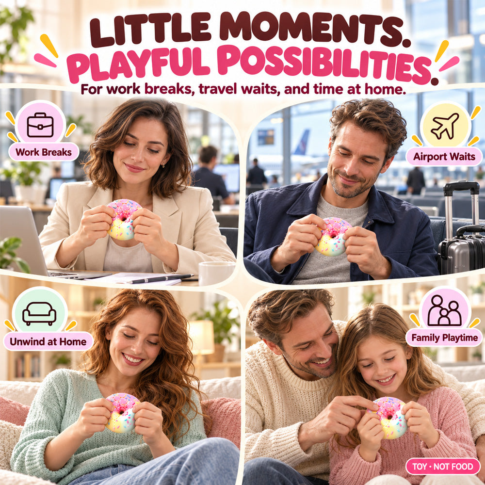 🍩 Crack & Squish Doughnut – Satisfying Sensory Toy & Fun Little Gift 🎁
