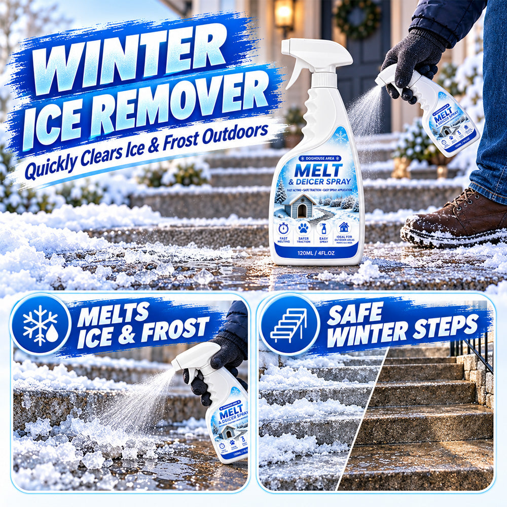 👑 Pet Friendly Salt-Free Ice Melting Spray, ❄️❄️Quick Spray-On De-Icer, Protects Paving & Garden From Salt Damage