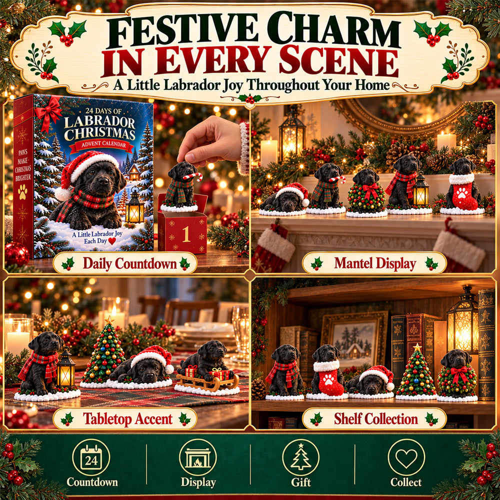 ⏳ Last day to save 50% 🎄 24 Days of Labrador Christmas – Black Lab Advent Calendar 🐾