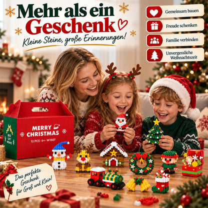🌟 Last day to save 49% – 🎄 12-Day Mini Christmas DIY Building Set | 12 unique festive buildable designs with hanging loops—perfect for decorating Christmas trees, wreaths, and holiday displays 🧱