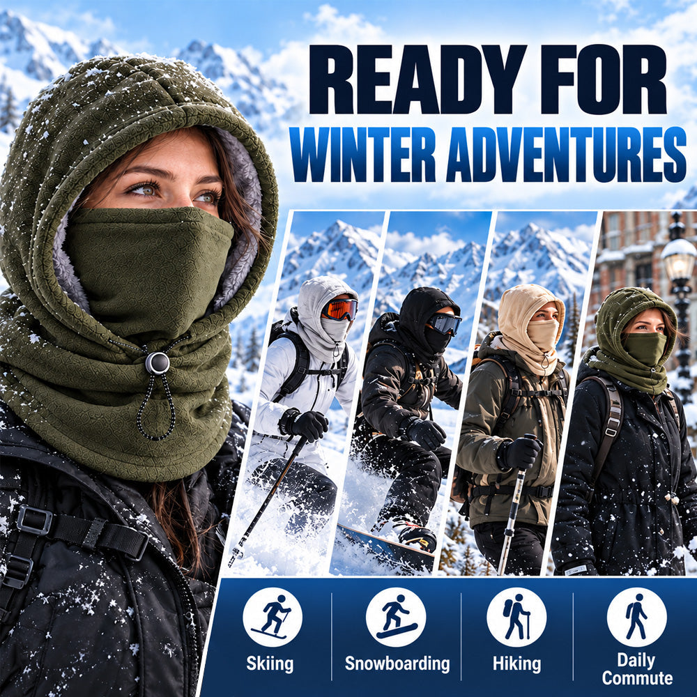 50% OFF | ❄️🔥Winter Essential Balaclava Hood 🧣– 3-in-1 Warm Face & Neck Coverage for Everyday Outings | Affordable Cold-Weather Must-Have