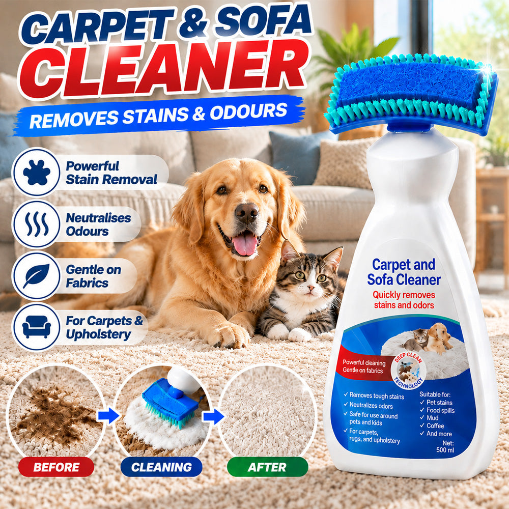 🎄 Pre-Christmas Deep Clean: LIMITED-TIME 50% OFF! |👑No-Wash Carpet & Sofa Cleaner with Brush