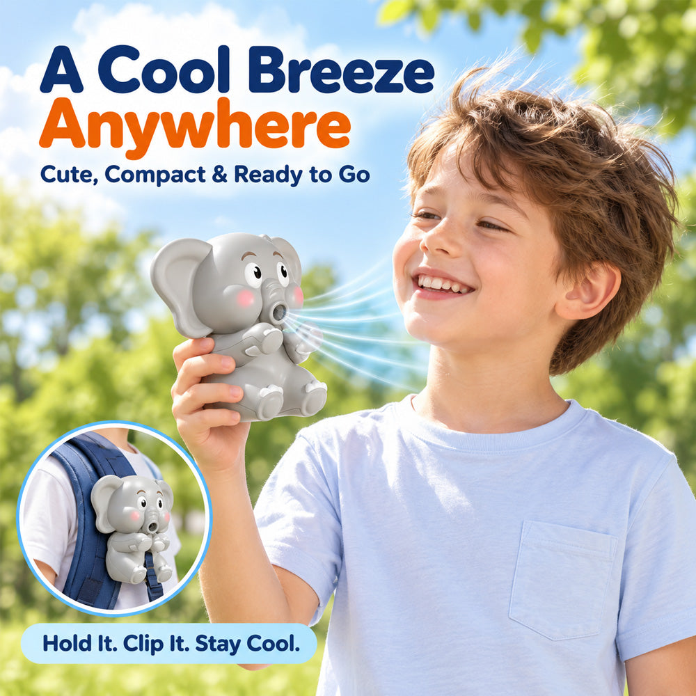🐘 Hands-Free Food Cooling Fan – Cool Hot Meals Faster Without Blowing