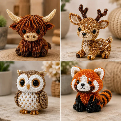 Celsiora®🔥Hot Sale - 50% OFF🔥🏆Limited Time Sale 49% OFF🧵✨Petite 3D Beaded Animal Craft Kit